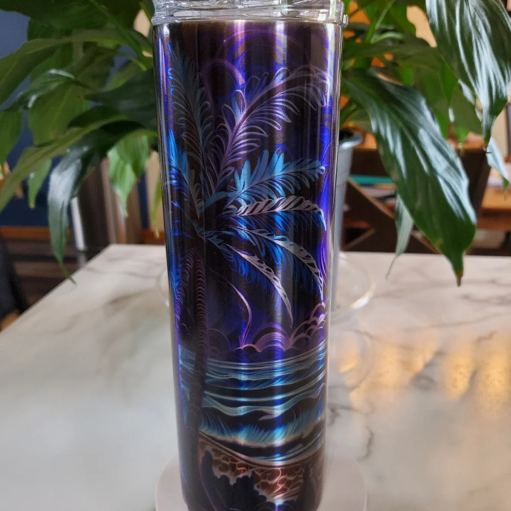Moonlight Palm Trees 30oz Tumbler 🎉sale